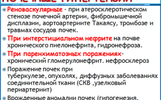 Высокое почечное давление: лечение и профилактика