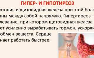 Повышенное давление при заболевании щитовидной железы